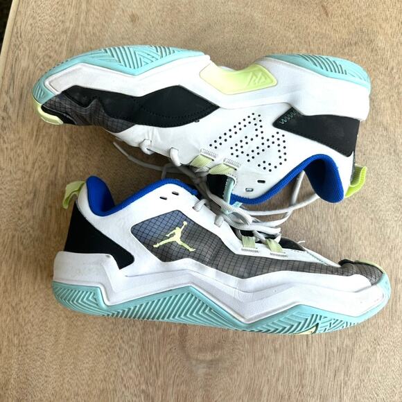 Men's Size 9 Air Jordans One Take White Copa Lime - Very Good Condition - Picture 8 of 9